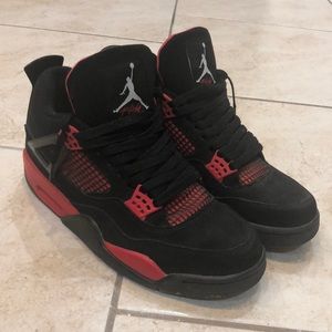 Air Jordan size 9, red and black